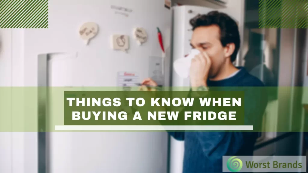 Things to know when buying a new fridge