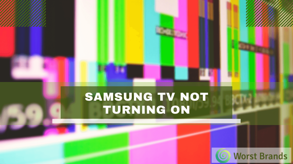 Samsung TV Not Turning On