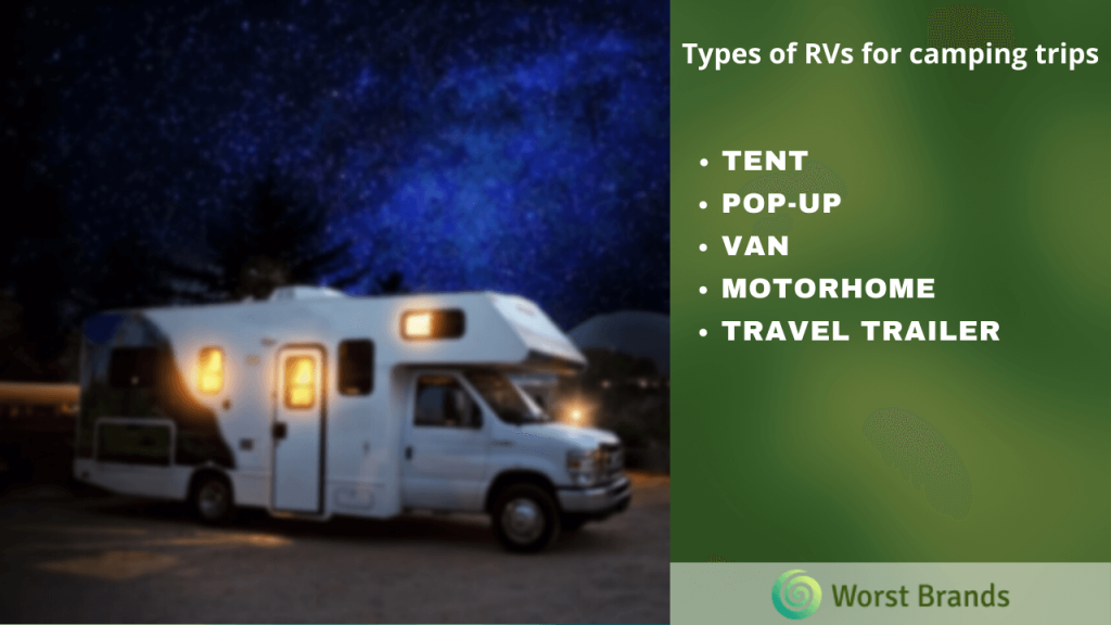 Types of RV & Travel Trailer