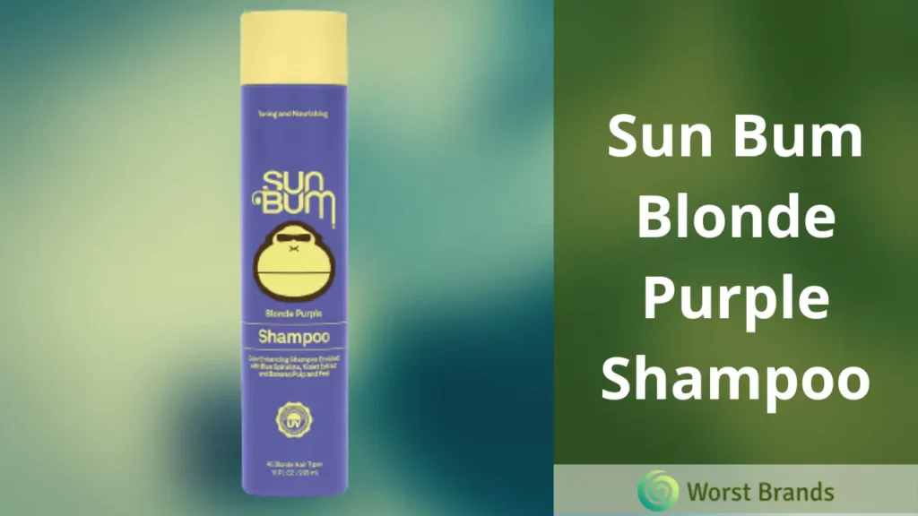 Sun Bum Blonde Purple Shampoo