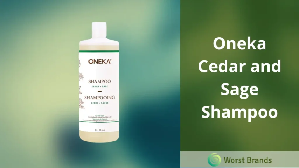 Oneka Cedar and Sage Shampoo