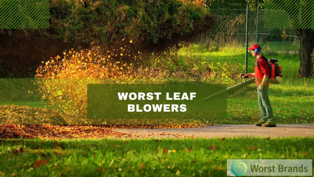 5 Worst Leaf Blowers Of 2023 Save Yourself The Hassle Worst Brands